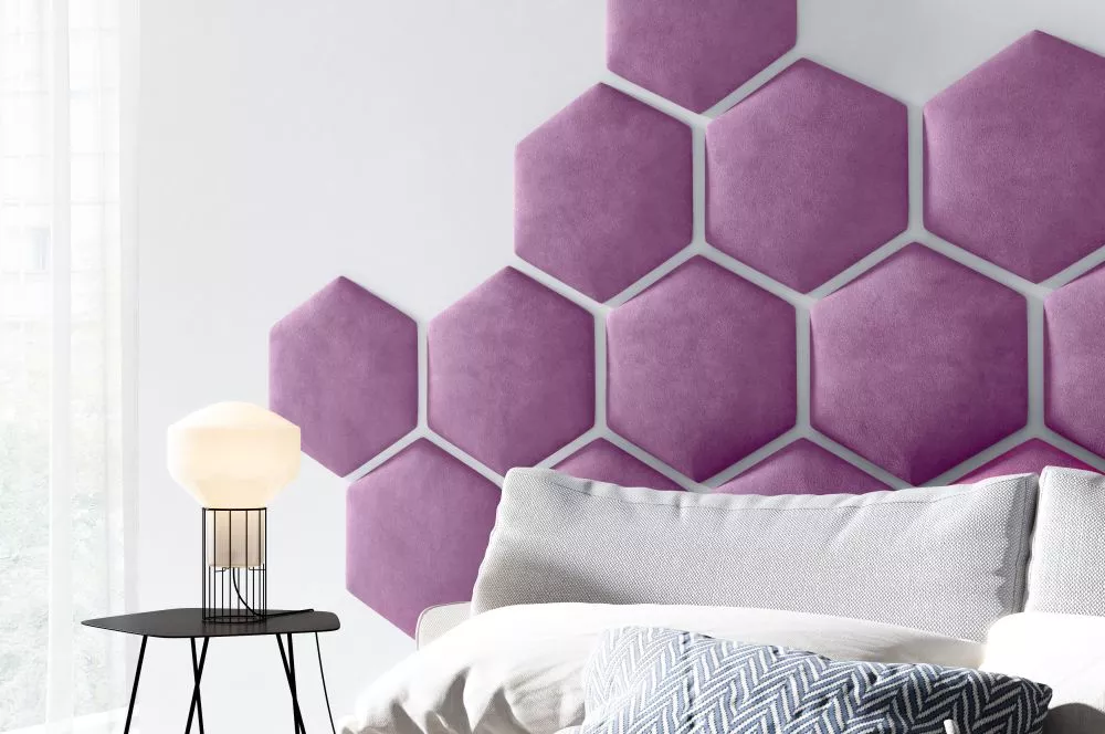 Panelis Wall Honey 5 cm · Violets · 40.5 × 35.3 cm