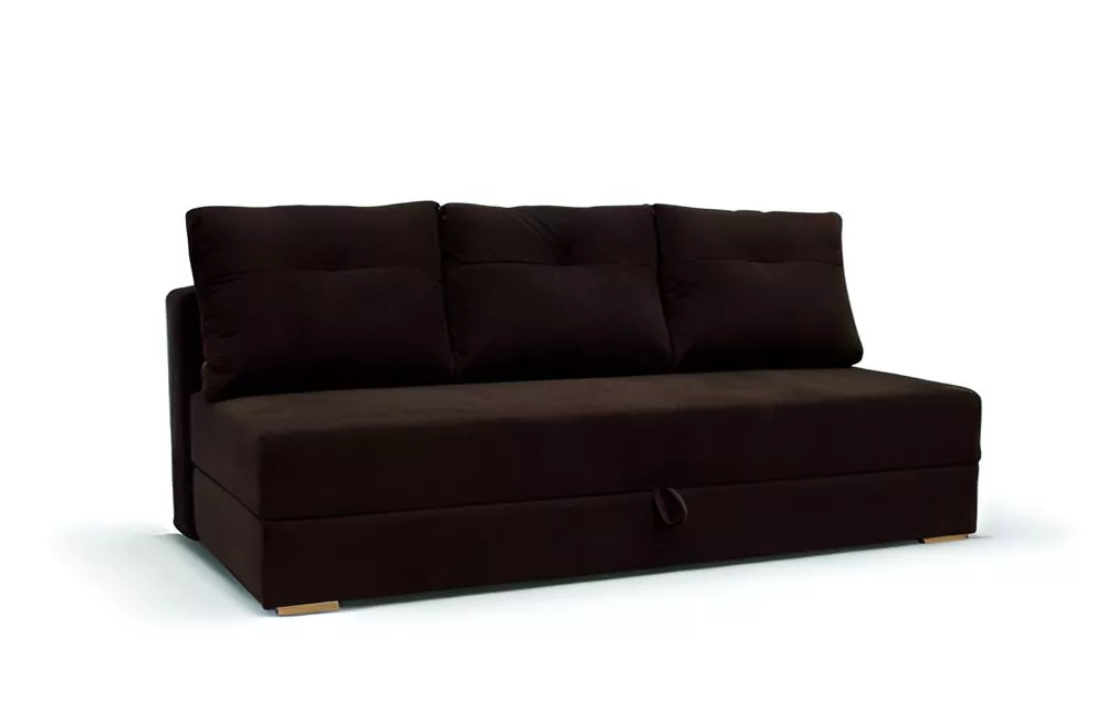 Dīvāns Dafne standard · Tumši brūns · 99 × 203 × 92 cm