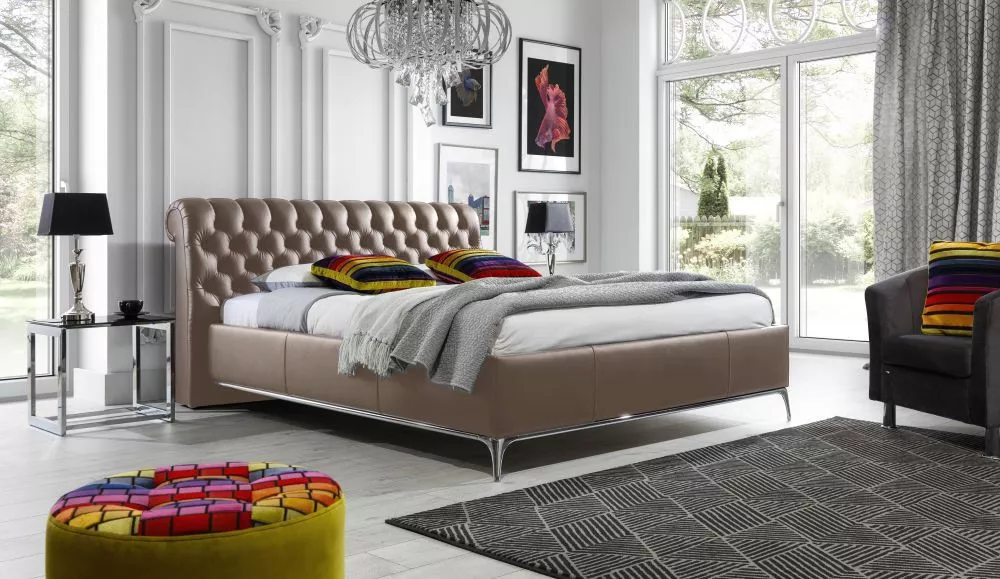 Gulta Mars 100 Premium Standard ar stelāžu Guļamvietas platums: 140 cm, Guļamvietas garums: 200 cm, stelāžas tips: Elast