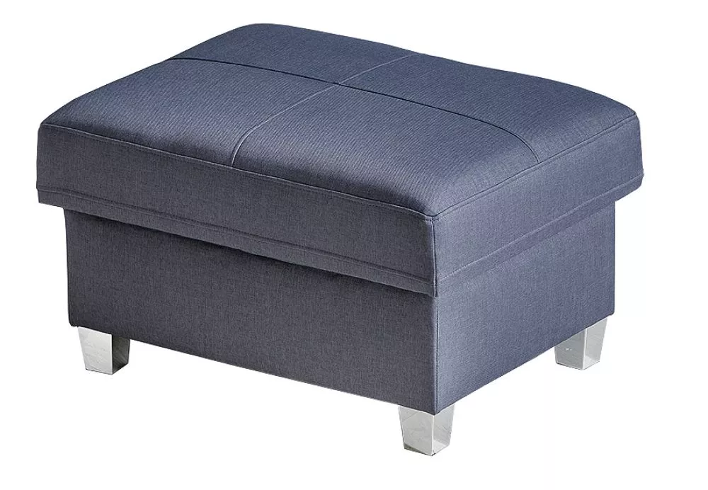 Pufs Boston Pouf Relax standard Auduma numurs: Bristol 2448, · Zils · 81 × 47 × 61 cm