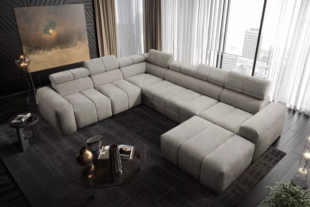 Dīvāns Levanto 8 Standard · Bēšs · 276 × 348 × 77 cm