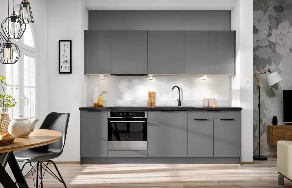 Virtuves komplekts Novo 2.4 ar LED Materiāls : LKSP + finieris,