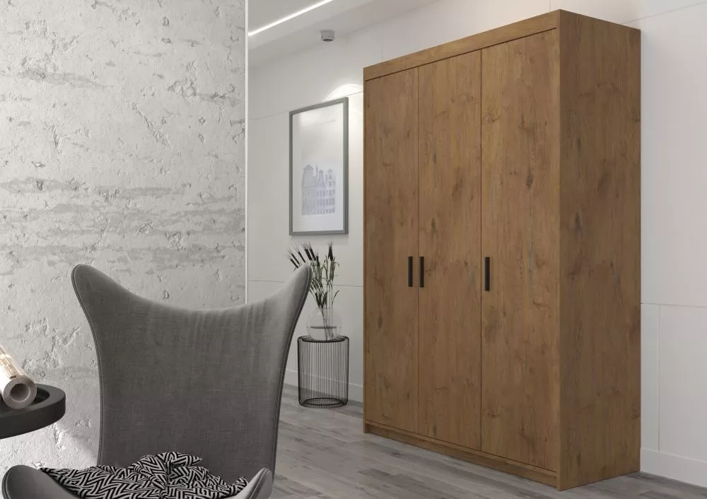 Skapis Elena 3D · Lefkas · 133 × 53 × 190.5 cm