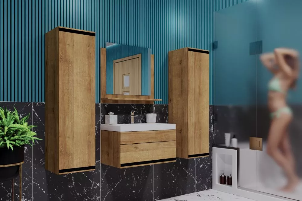 Vannas istabas komplekts Botega 7 60 · Zelts ozols · 110 × 140 × 35 cm