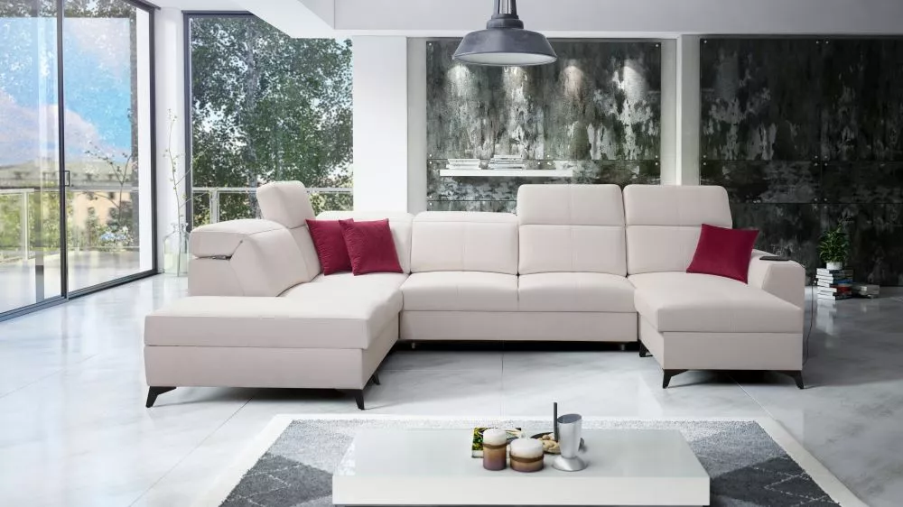 Dīvāns Belutti 6 Mix Standard · Krēma · 236 × 362 × 84 cm