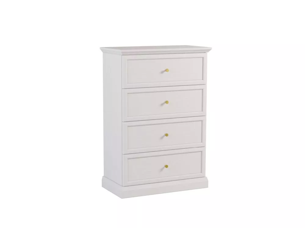Kumode Lucca K4S · Balts · 75.5 × 40 × 110 cm