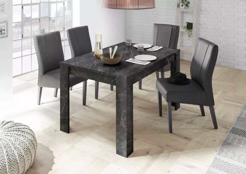 Galds Ice Carrara S137 · Pelēks marmors · 137 × 79 × 90 cm