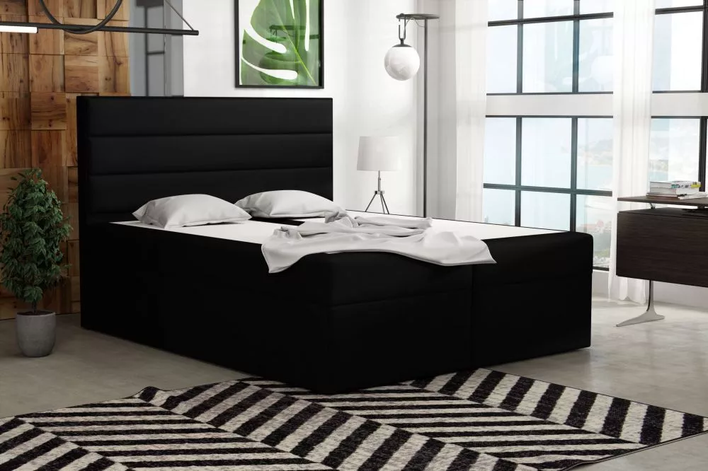 Gulta Ilmo Standard Guļamvietas platums: 120 cm, Guļamvietas garums: 200 cm, · Melns · 122 × 210 × 120 cm