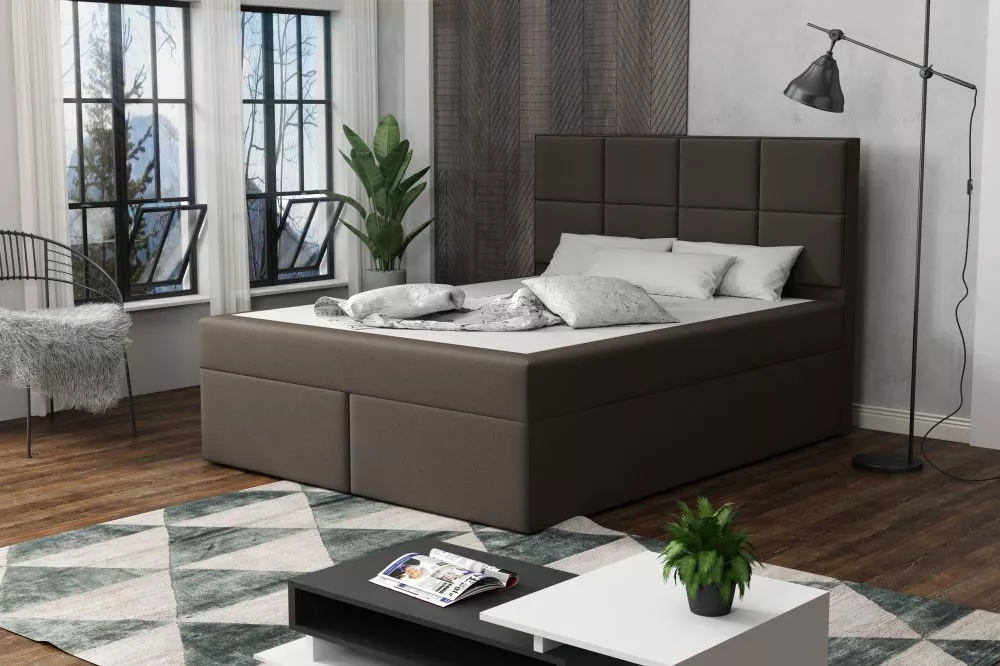 Gulta Besso Standard Guļamvietas platums: 140 cm, Guļamvietas garums: 200 cm, · Brūns · 142 × 210 × 120 cm