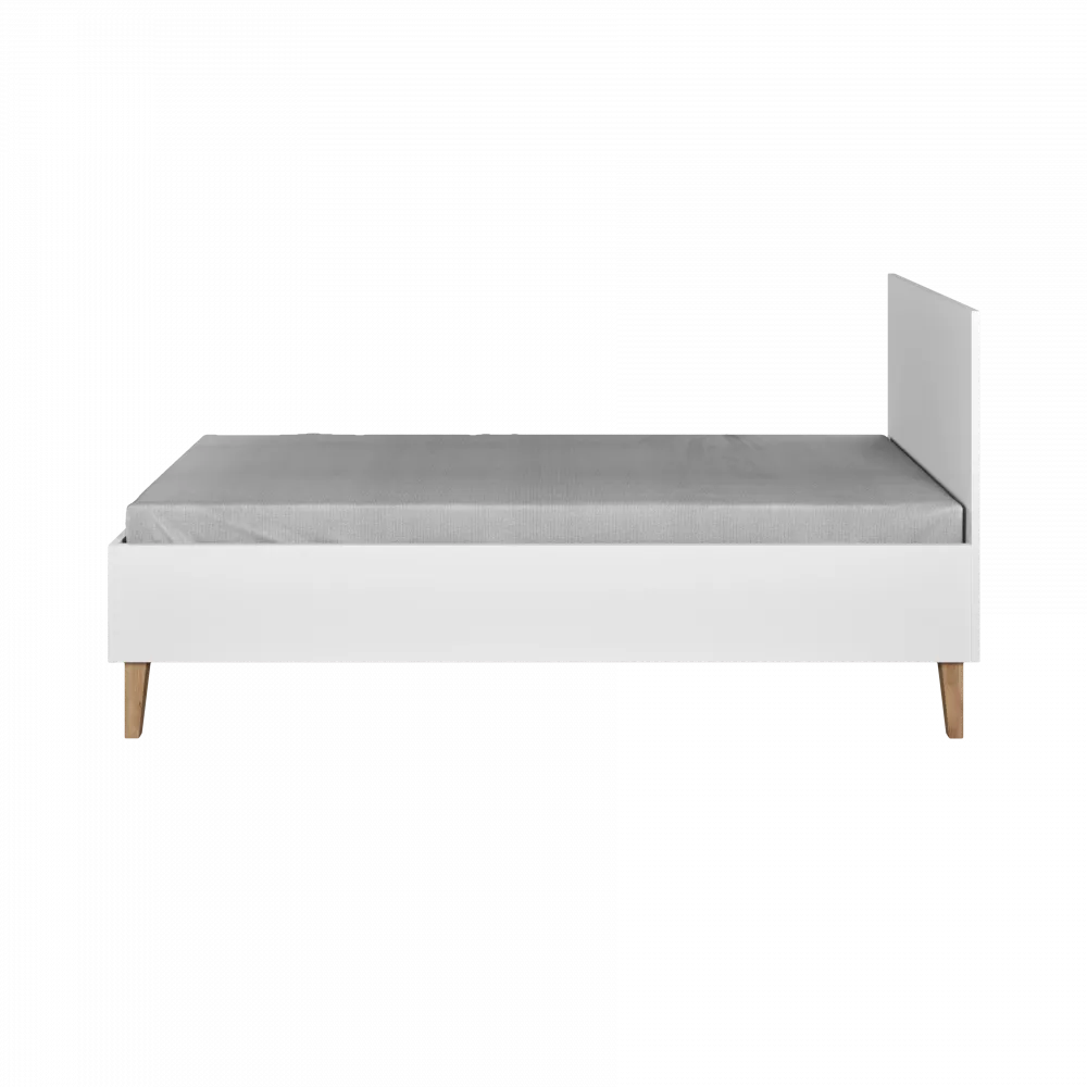 Gulta Kubi ar stelāžu Guļamvietas platums: 80 cm, Guļamvietas garums: 180 cm, stelāžas tips: koka, · Balts · 84 × 184 × 