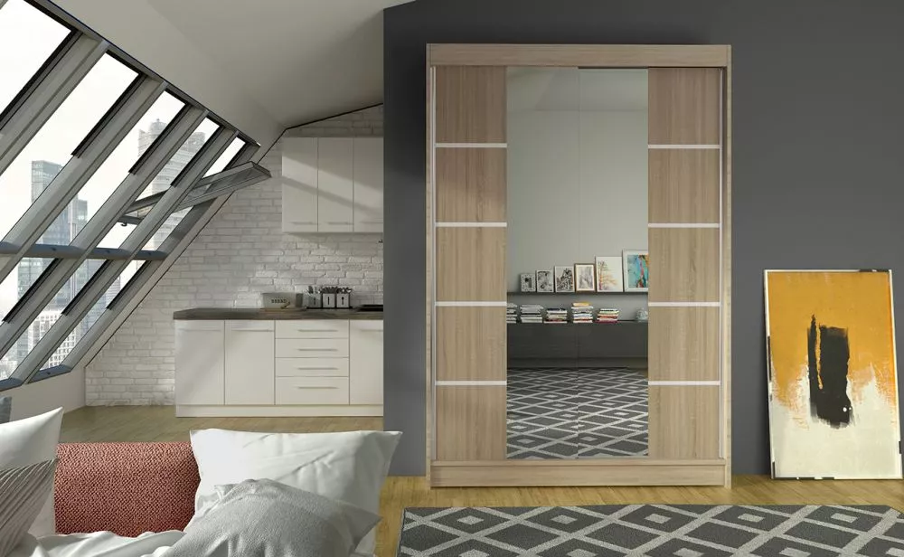 Skapis Genua Classic · Sonoma · 120 × 58 × 200 cm