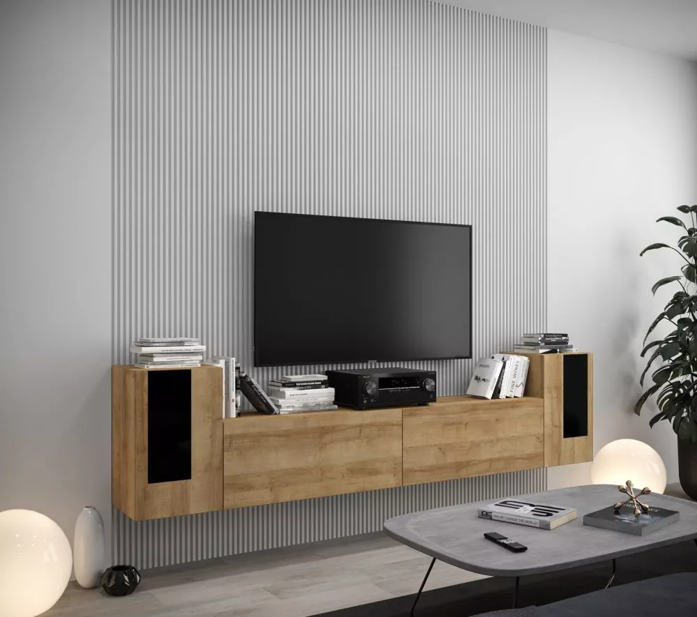 Sekcija New Concept C87 · Zelts ozols · 240 × 35 × 60 cm