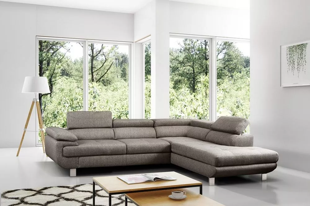 Dīvāns Lotos L Standard · Tumši bēšs · 230 × 270 × 73 cm