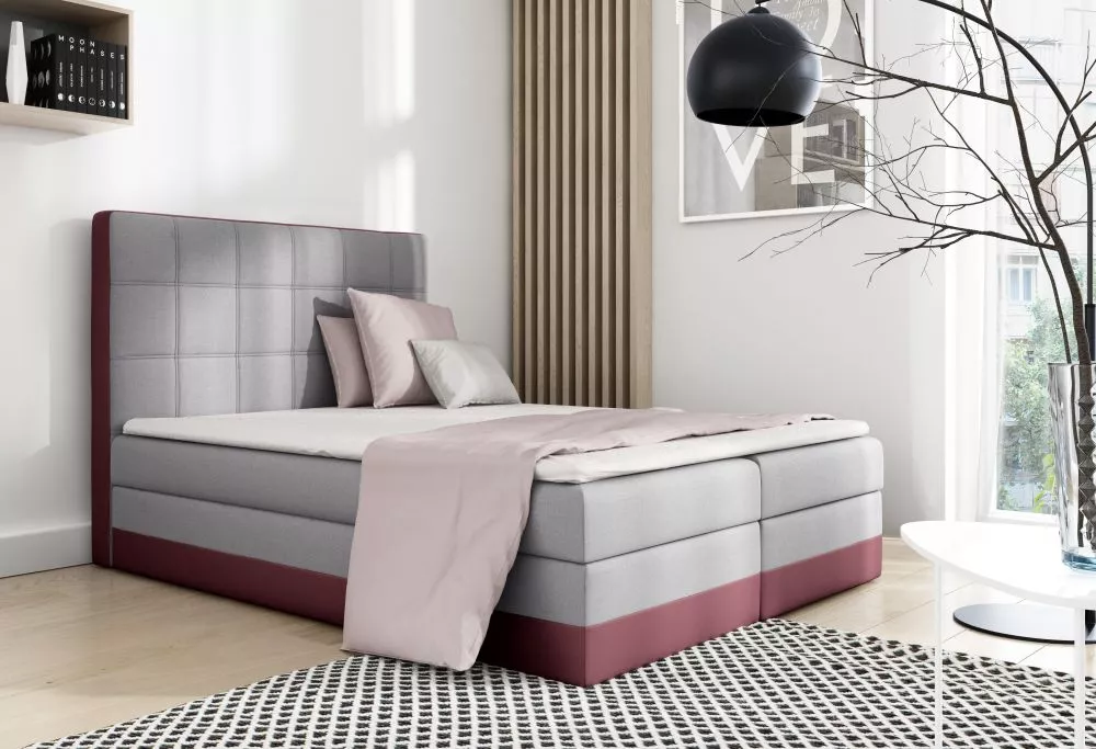 Gulta Lorice Boxspring Premium Standard Guļamvietas platums: 160 cm, Korpusa krāsa: gaiši pelēks, Guļamvietas garums: 20