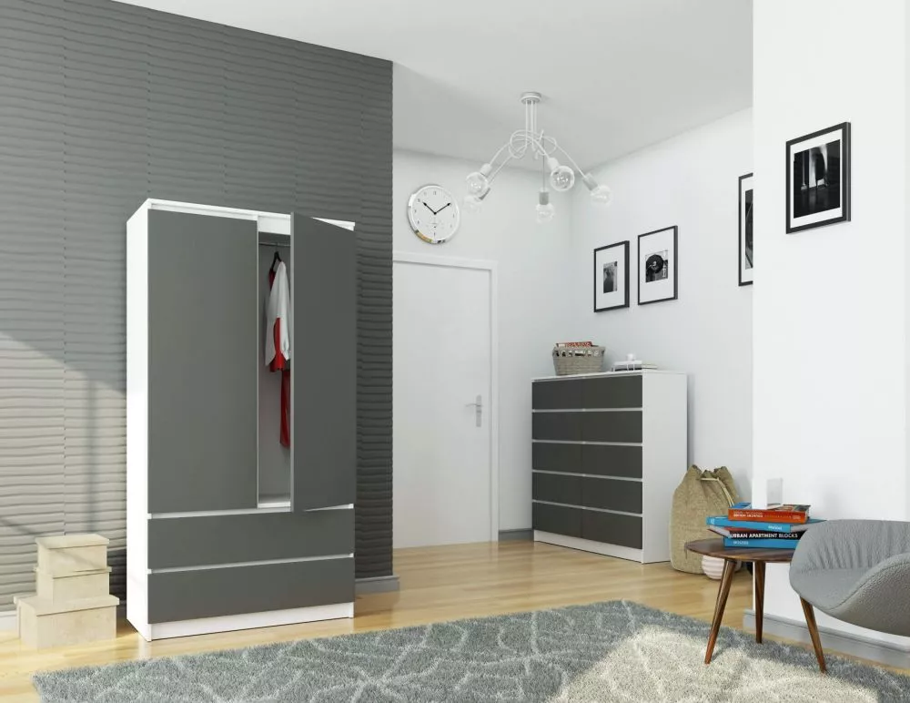 Skapis S902D2SZ · 90 × 51 × 180 cm