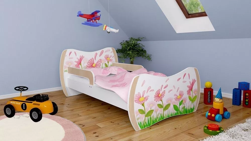 Bērnu gulta Dream L03 160x80 DM16 ar stelāžu Guļamvietas platums: 80 cm, Guļamvietas garums: 160 cm, · 104 × 164 × 71 cm