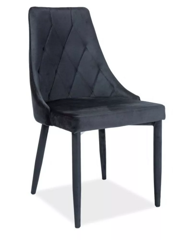 Krēsls Trix Velvet · Melns · 89 × 49 × 59 cm