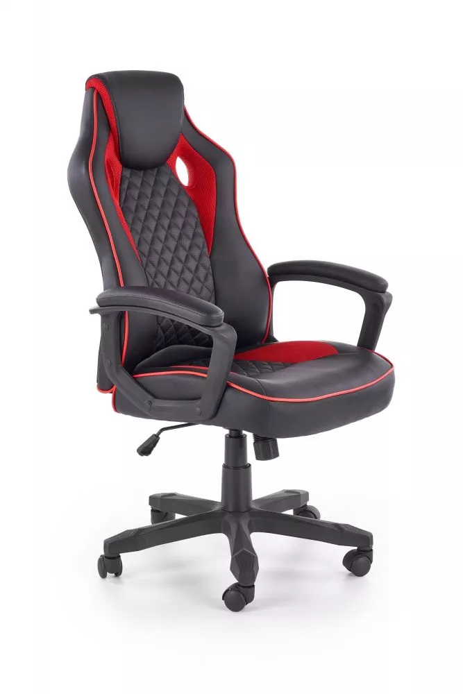 Krēsls Baffin · Melns + sarkans · 110 × 64 × 70 cm