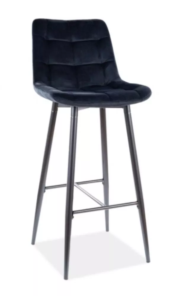 Krēsls Chic H-1 Velvet · Melns · 109 × 45 × 37 cm
