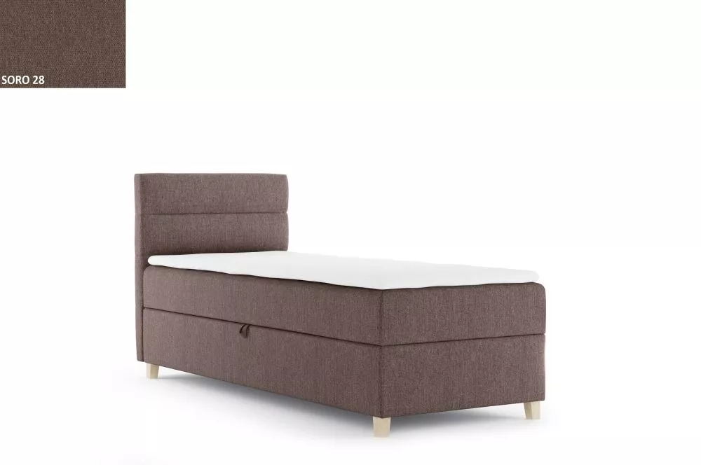 Gulta Letti L Mini Boxspring Standard Guļamvietas platums: 70 cm, Guļamvietas garums: 200 cm, · Brūns · 73 × 206 × 106 c