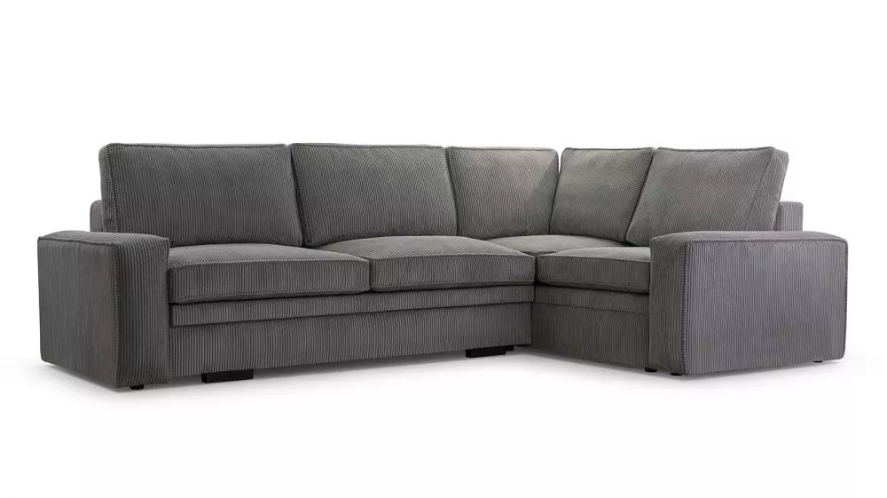Dīvāns Toledo Comfort Standard · Tumši pelēks · 196 × 296 × 94 cm