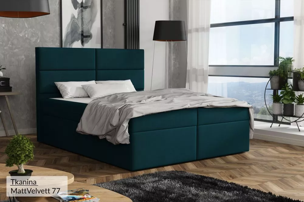 Gulta Zeo Premium Standard Guļamvietas platums: 140 cm, Guļamvietas garums: 200 cm, · Tirkīzs · 142 × 210 × 120 cm