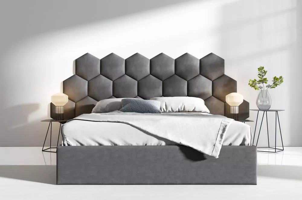 Gulta Lucy 1 ar stelāžu Guļamvietas platums: 90 cm, Guļamvietas garums: 200 cm, stelāžas tips: koka, · Tumši pelēks · 98