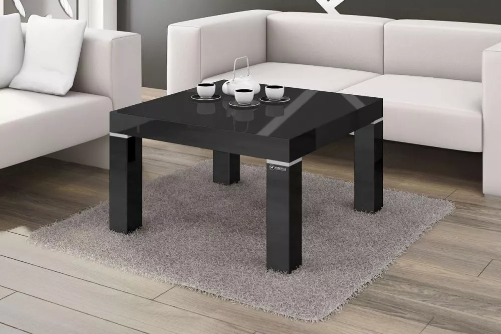 Žurnālgalds KW 80 · Melna · 80 × 80 × 48 cm