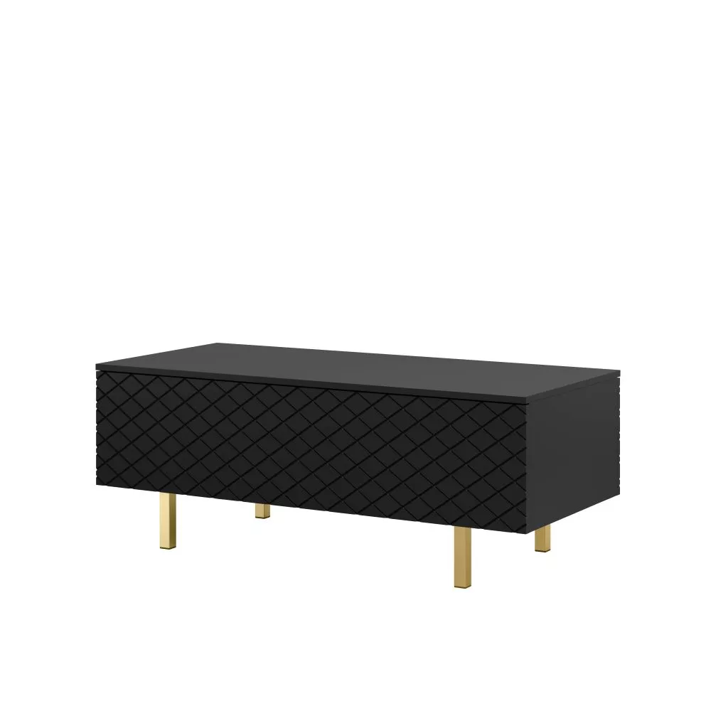 Žurnālgalds Scalia 2 L120 2K Gold · Melns · 120 × 55 × 46 cm