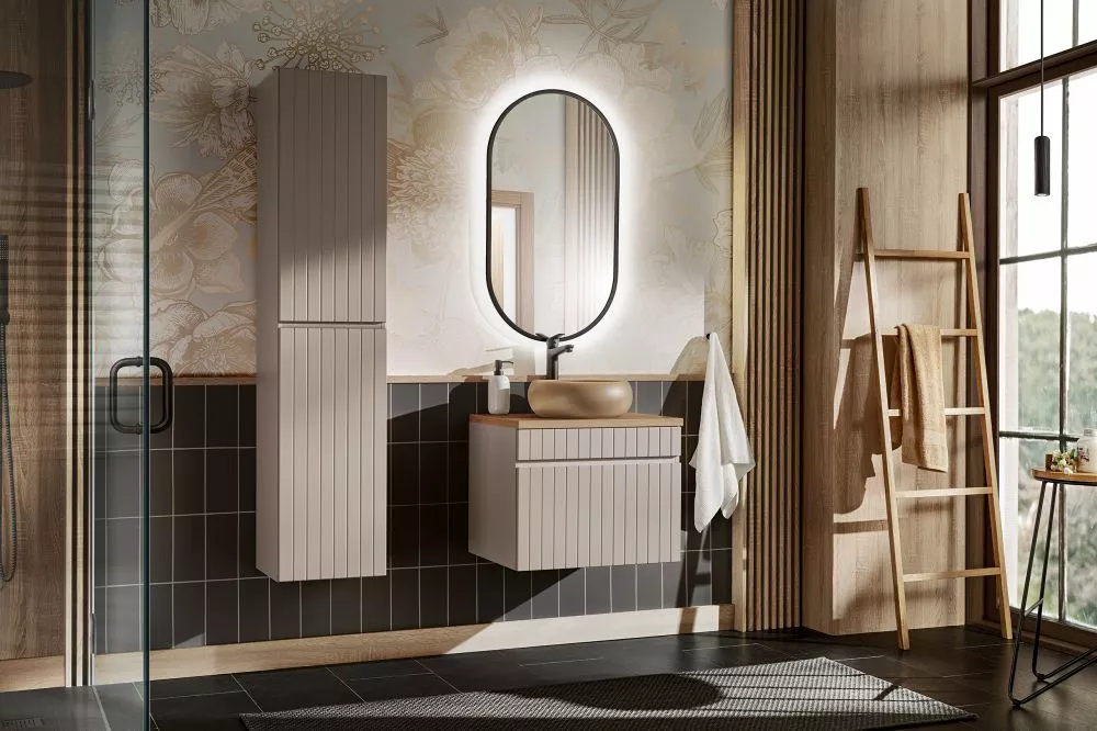 Vannas istabas komplekts Iconic Cashmere 1 ar LED · 160 × 46 cm