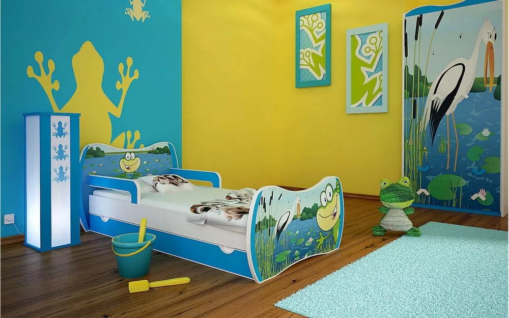 Bērnu gulta Dream L04 160x80 DM10 ar stelāžu Guļamvietas platums: 80 cm, Guļamvietas garums: 160 cm, · 94 × 164 × 71 cm