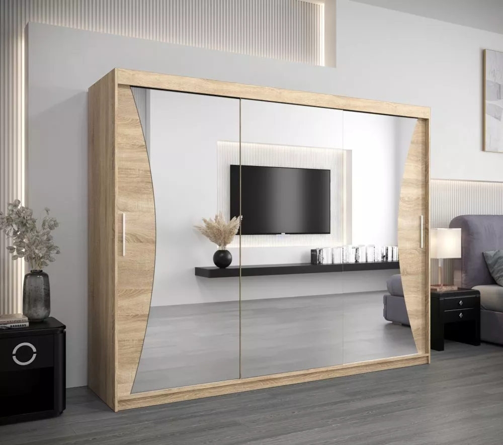 Skapis Monaco · Sonoma · 250 × 62 × 200 cm