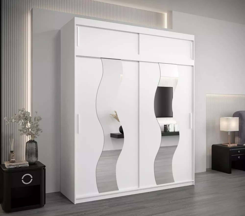 Skapis Sewilla Plus · Balts · 200 × 62 × 240 cm