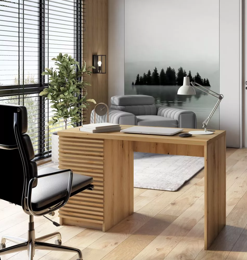 Kosmētikas galds Bisett · Ozols artisan · 120 × 75 × 60 cm