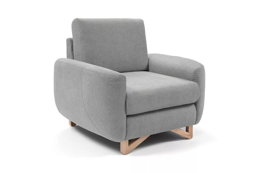 Mīksts krēsls Avesta 1S standard Sēdvietas dziļums: 59 cm, · Pelēks · 100 × 89 × 85 cm