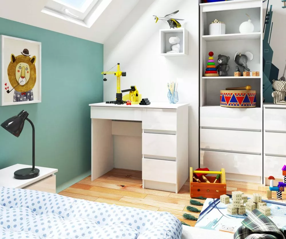 Galds A7 Right Gloss · 90 × 77 × 50 cm