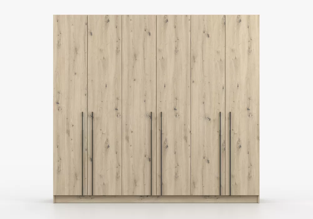 Skapis Rosa 6D · Ozols artisan · 230 × 57 × 210 cm