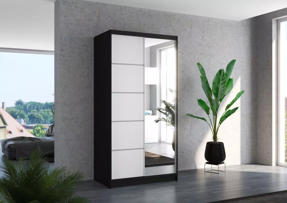 Skapis Orlando Mirror · 100 × 58 × 200 cm