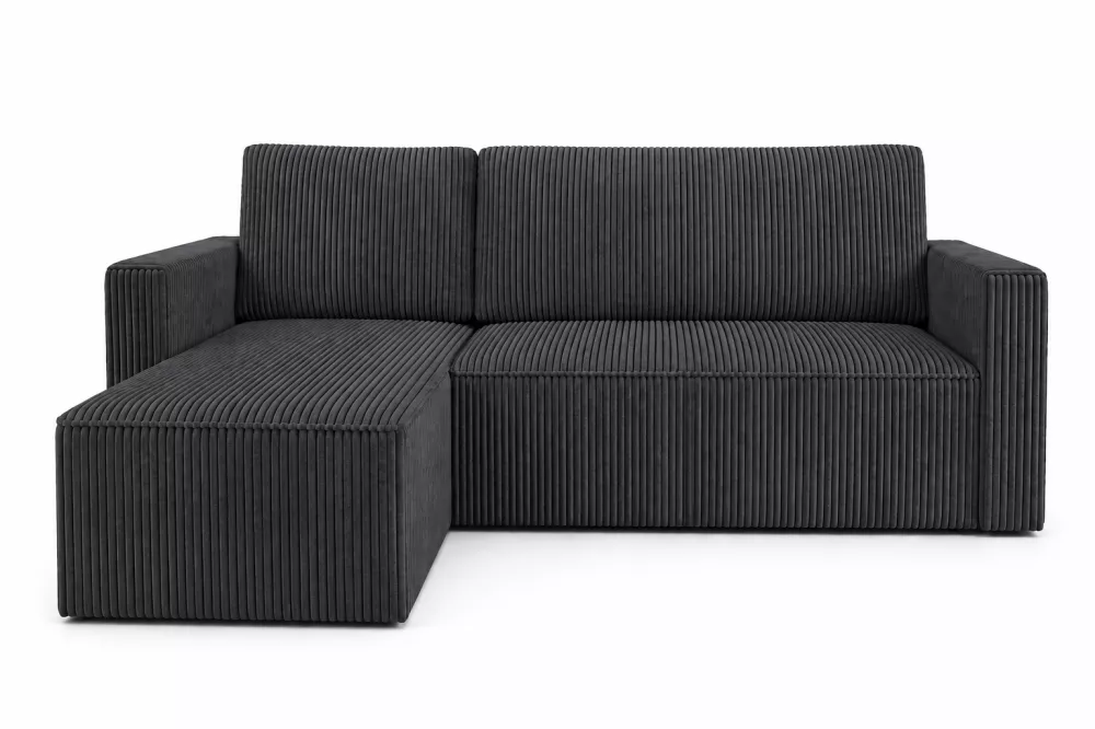 Dīvāns Verona L Standard · Grafīts · 145 × 235 × 80 cm