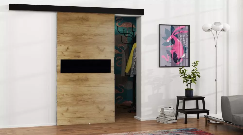 Bīdāmās durvis Malibu M-4 · Ozols craft zelts · 106 × 205 cm