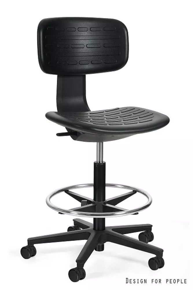 Datorkrēsls Robin Plus Korpusa krāsa: melns, Elementu krāsa: melns, Sēdvietas platums: 42.5 cm, · 45.5 × 63 × 93 cm