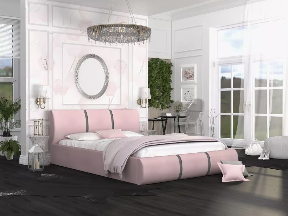 Gulta Fusion Premium Standard ar stelāžu Guļamvietas platums: 180 cm, Guļamvietas garums: 200 cm, stelāžas tips: metāla,