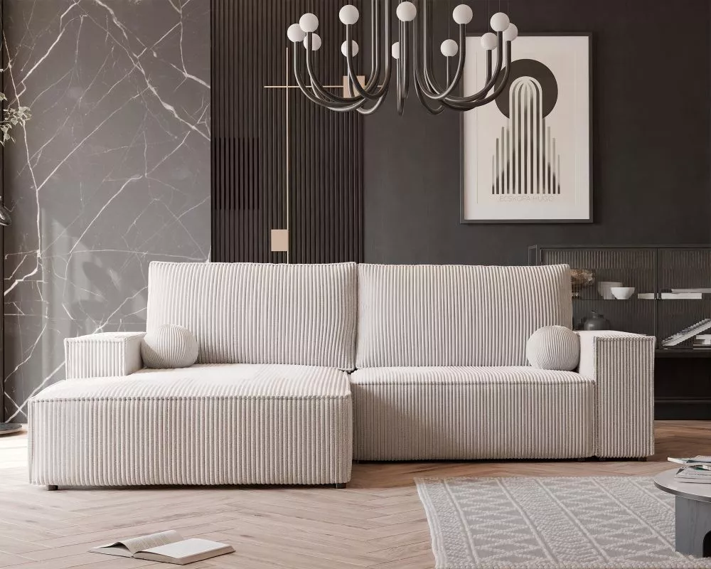 Dīvāns Hugo Poso Standard · Bēši pelēks · 148 × 255 cm