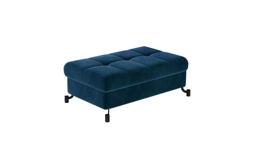 Pufs Lorelle P Standard Auduma numurs: Kronos 09, · Zils · 100 × 45 × 70 cm