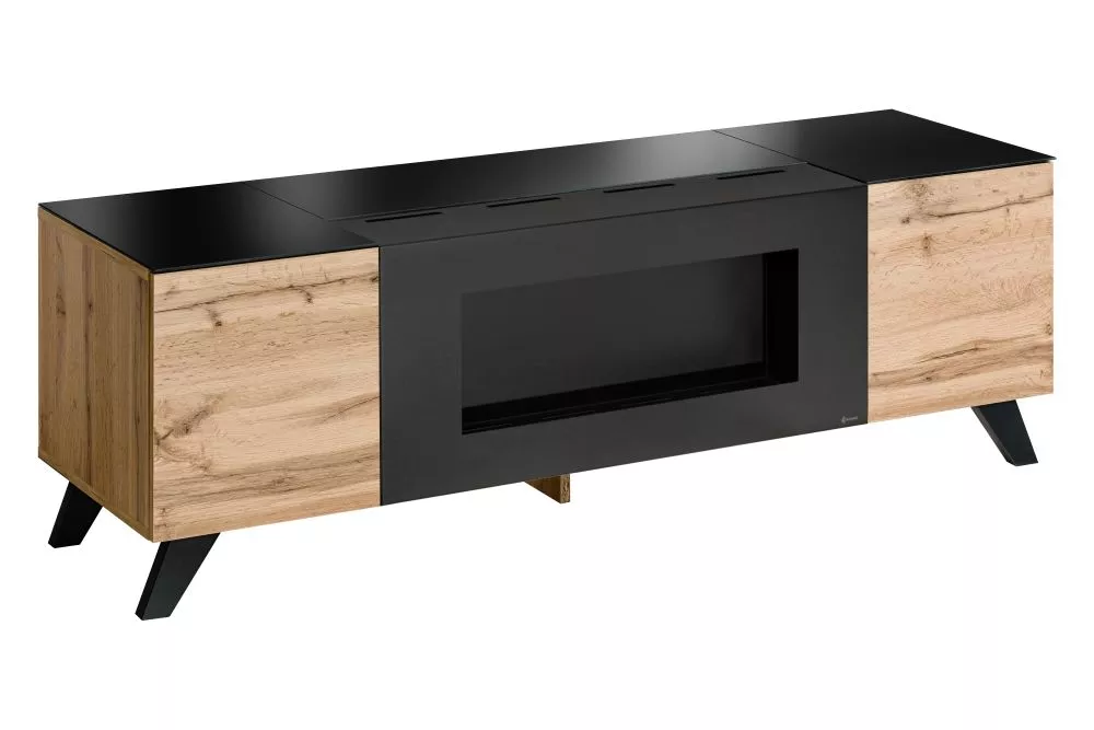 TV tumba Thin RTV · Ozols votāns + melns · 150 × 45 × 47 cm
