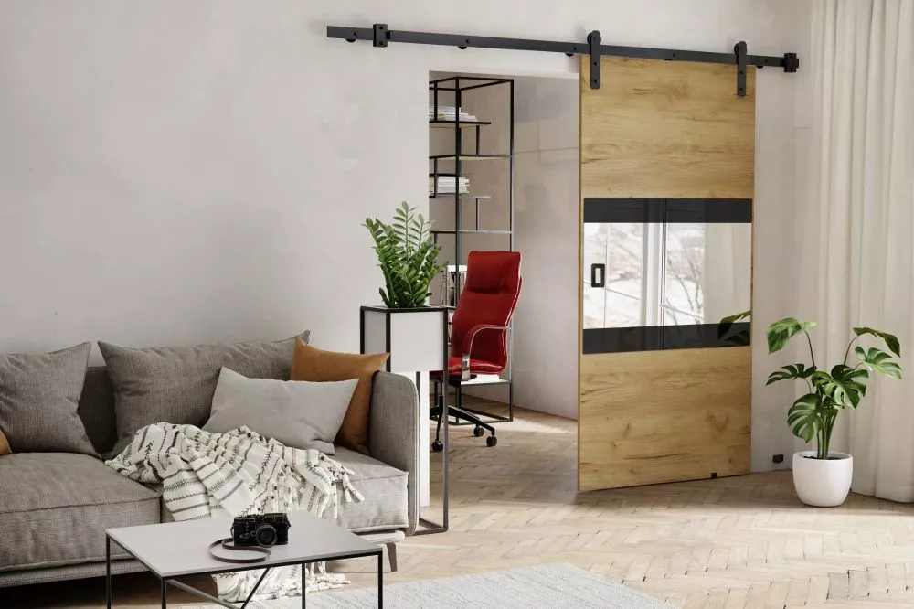 Bīdāmās durvis Mia Loft · Ozols craft zelts · 96 × 205 cm