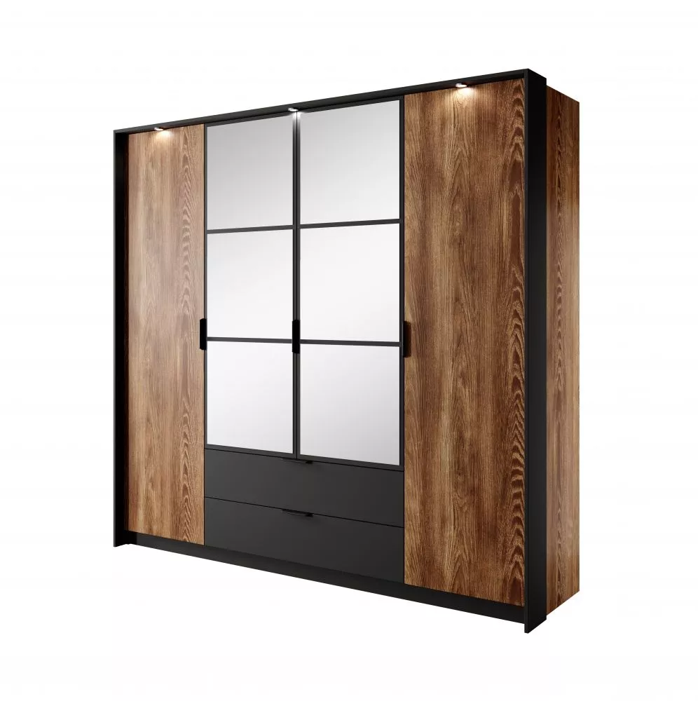 Skapis Milton A ar LED · 223.2 × 59 × 210 cm