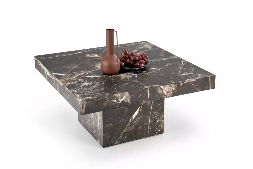 Žurnālgalds Monolit · Marmora melns · 80 × 80 × 41 cm