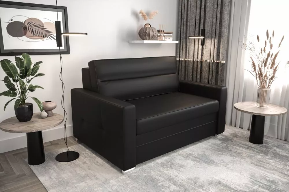 Dīvāns Arte 1 Sofa Standard · Melns · 100 × 140 × 82 cm