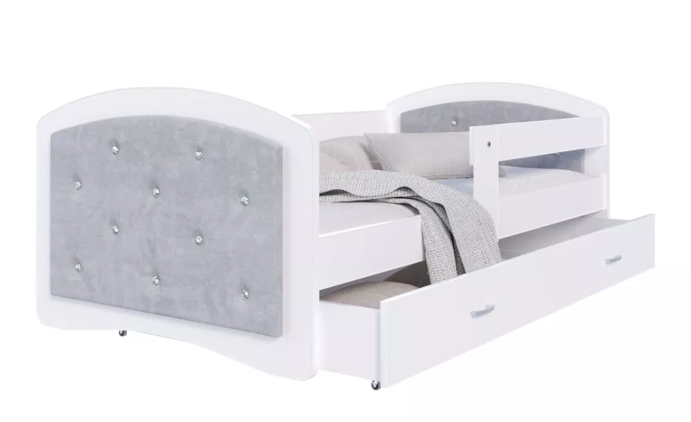 Bērnu gulta Megi K ar stelāžu Guļamvietas platums: 80 cm, Guļamvietas garums: 160 cm, · 85 × 163 × 65 cm